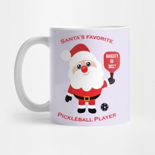 Santa's Favourite Pickleball Player Mug